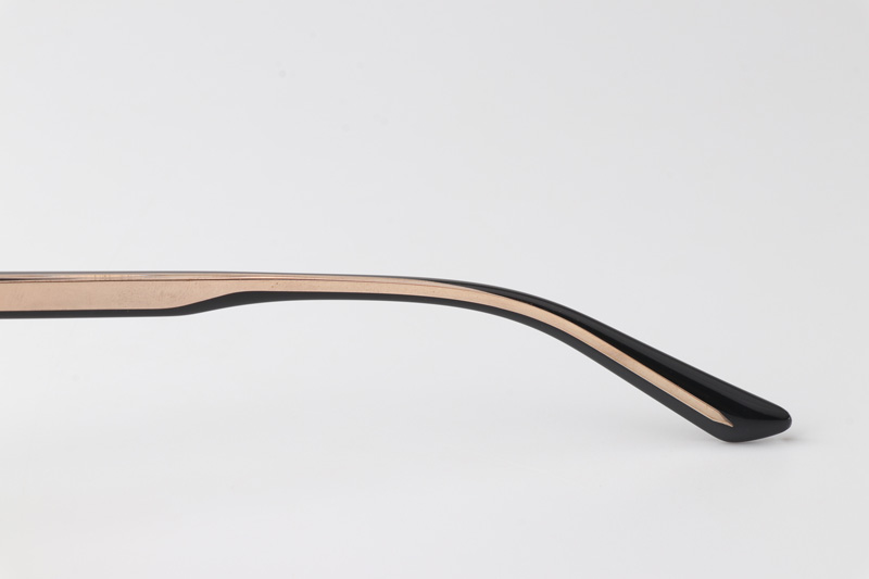 WT0907 Eyeglasses Black Gold