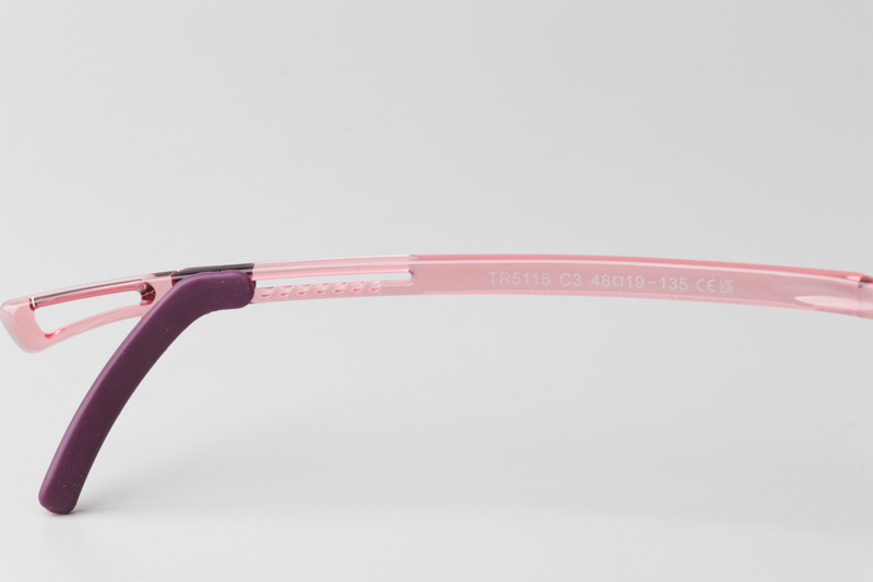 WT5115 Eyeglasses Purple Red