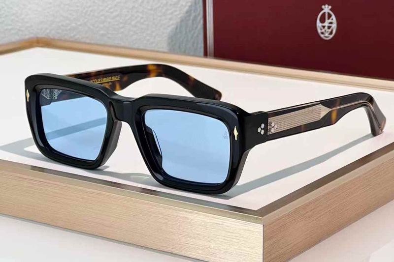 Walker Sunglasses Black Tortoise Blue