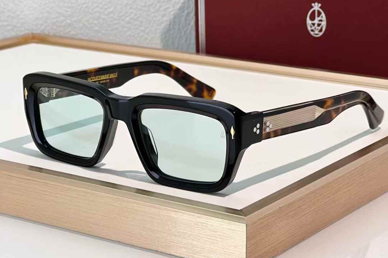 Walker Sunglasses Black Tortoise Light Green