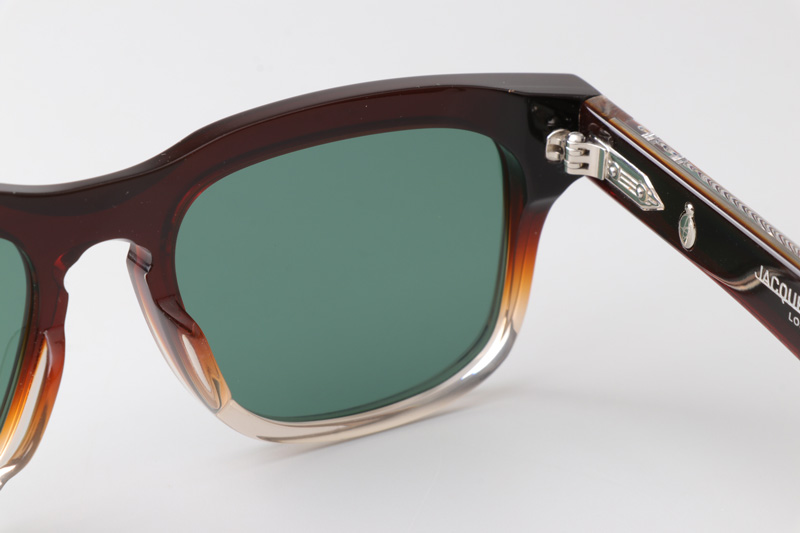Wesley Sunglasses Red Transparent Green