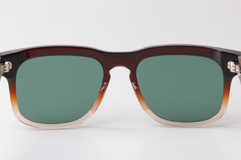 Wesley Sunglasses Red Transparent Green