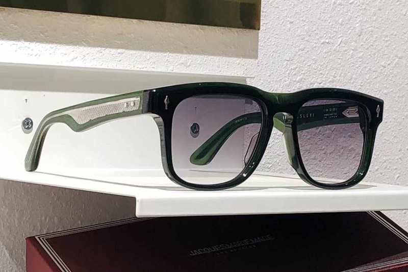 Wesleyi Sunglasses Green Gradient Gray