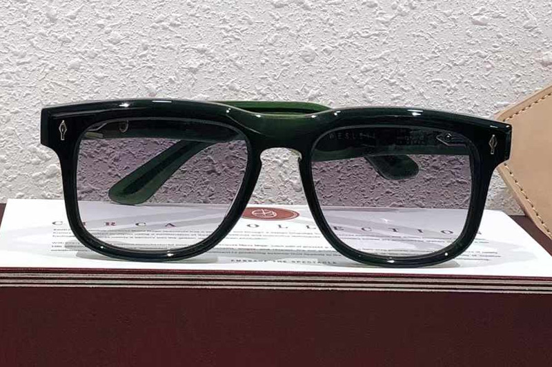 Wesleyi Sunglasses Green Gradient Gray