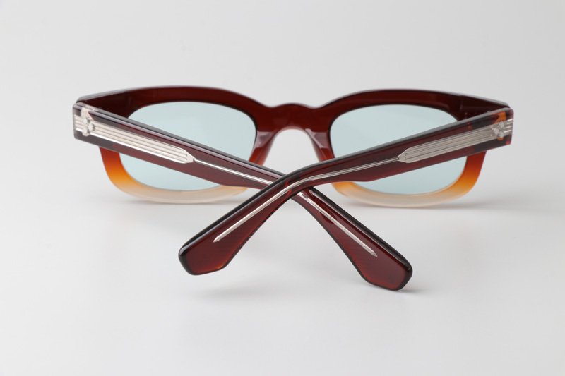 Whiskeyclone Sunglasses Red Transparent Blue