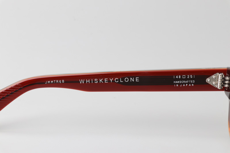 Whiskeyclone Sunglasses Red Transparent Blue
