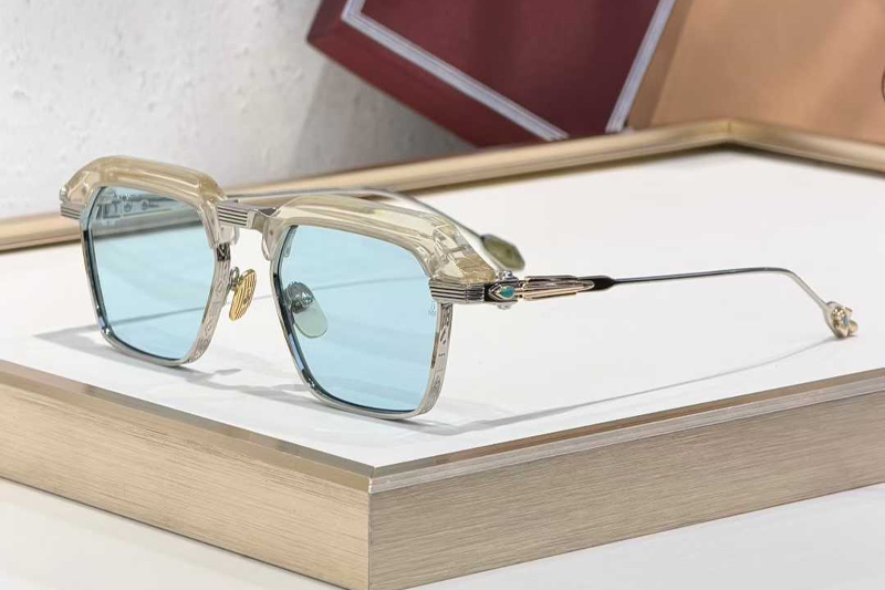 Worland Sunglasses Transparent Silver Blue