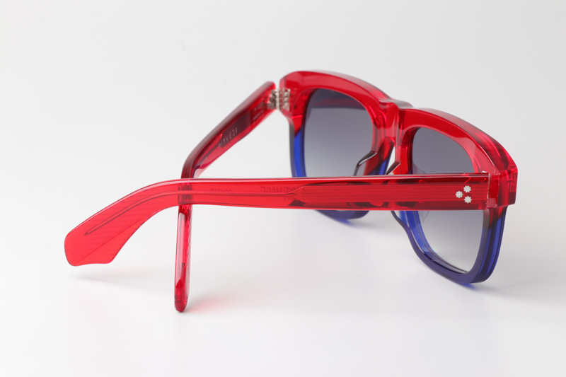 Yves Sunglasses Red Blue Gradient Gray