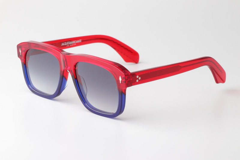 Yves Sunglasses Red Blue Gradient Gray