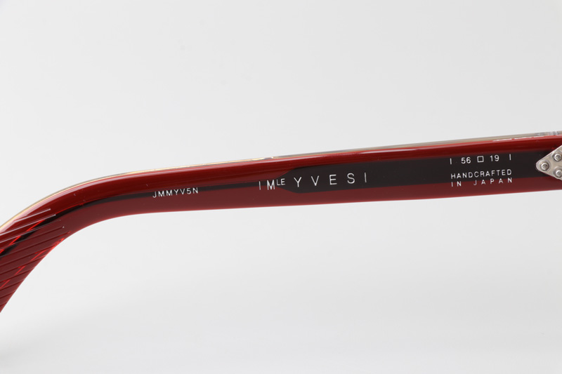 Yves Sunglasses Red Transparent Pink