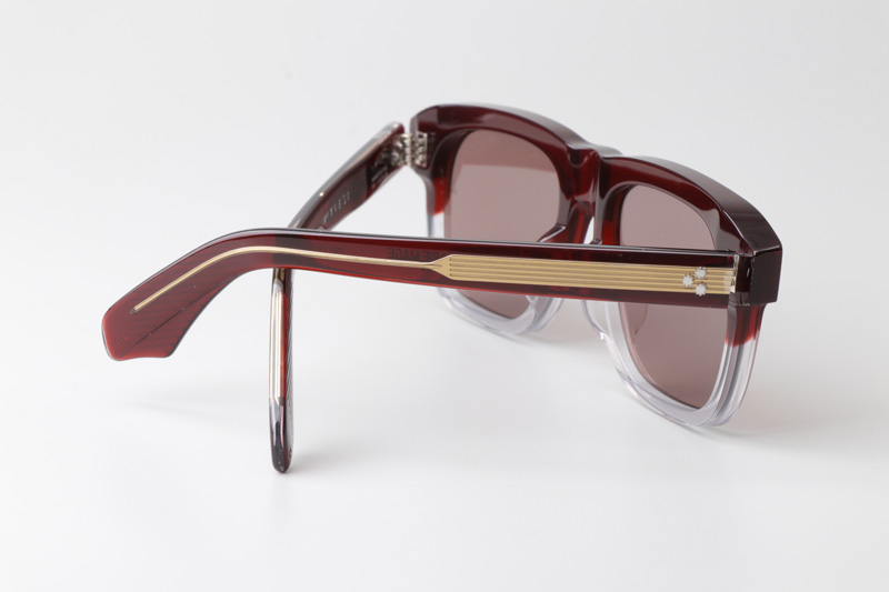 Yvesi Sunglasses Red Transparent Pink