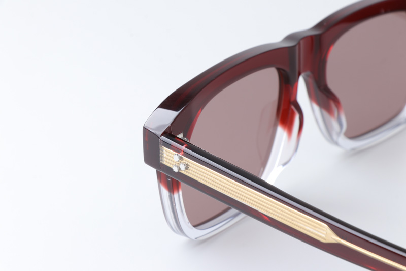 Yvesi Sunglasses Red Transparent Pink