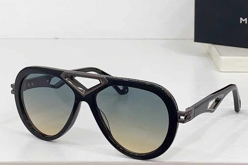 Z072 Sunglasses Black Gunmetal Gradient Blue