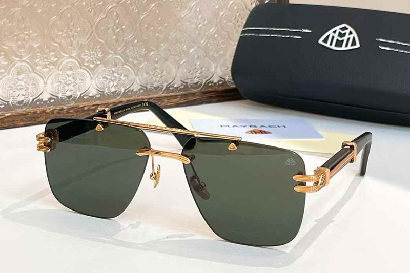 Z102 Sunglasses Gold Black Green