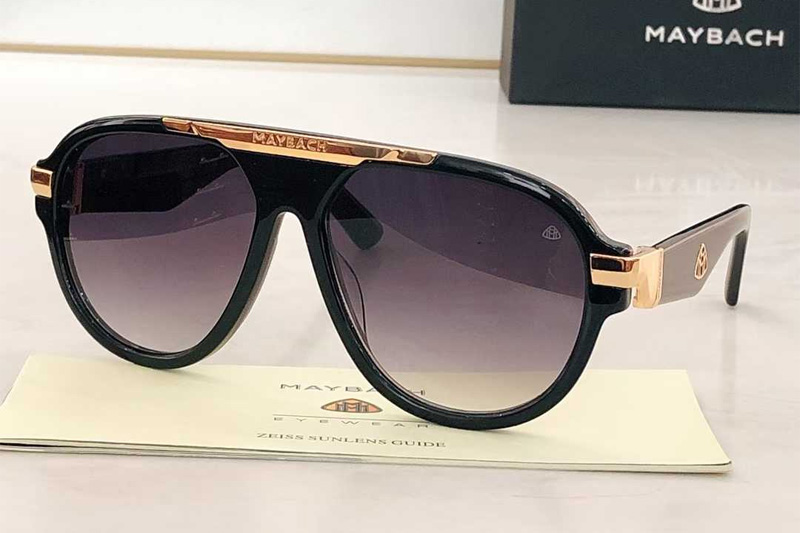 Z116 Sunglasses Black Gold Gradient Gray