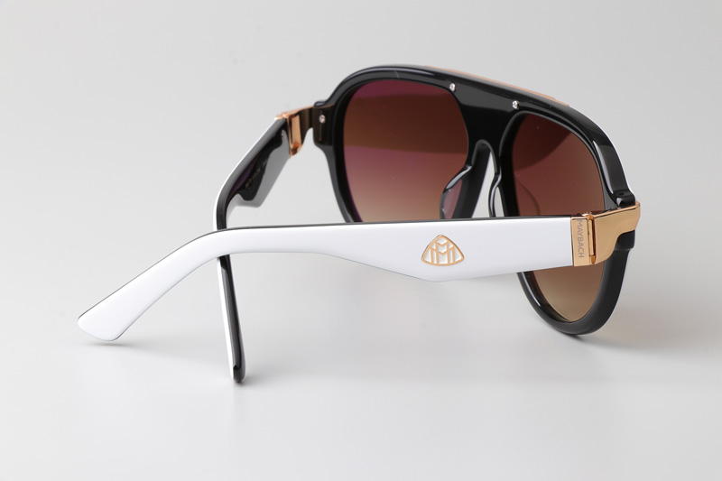 Z116 Sunglasses White Gradient Brown