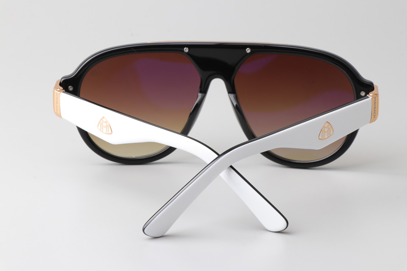 Z116 Sunglasses White Gradient Brown