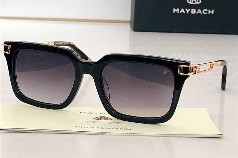 Z123 Sunglasses Black Gold Gradient Gray