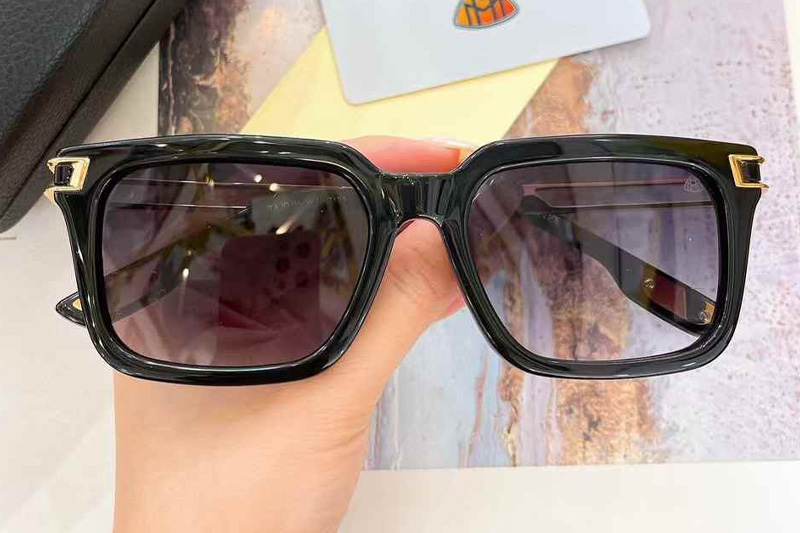 Z123 Sunglasses Black Gold Gradient Gray