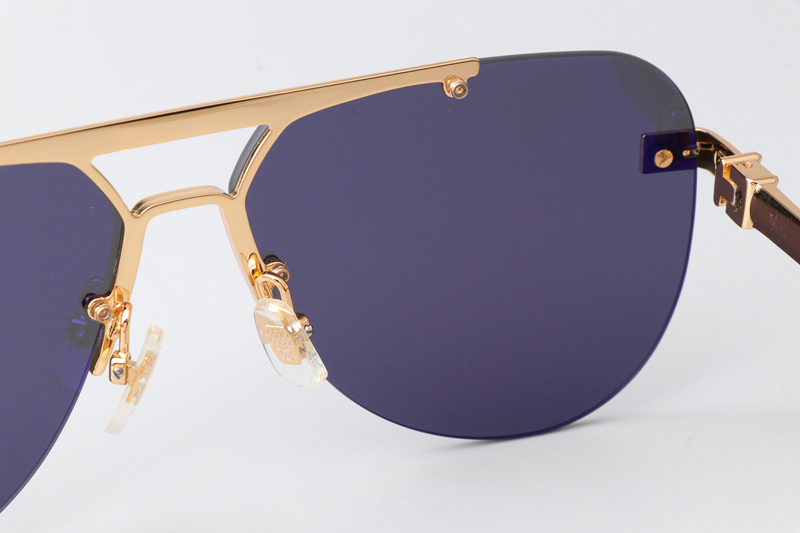 Z1261E Sunglasses Gold Gray