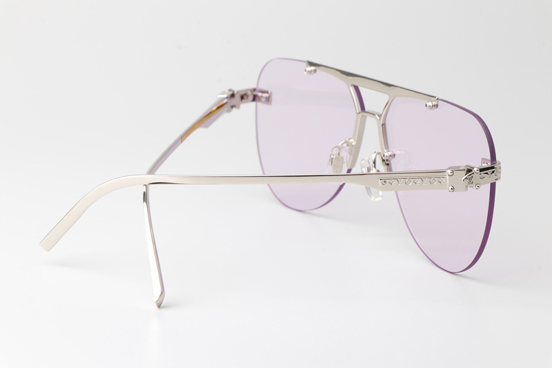 Z1261E Sunglasses Silver Purple