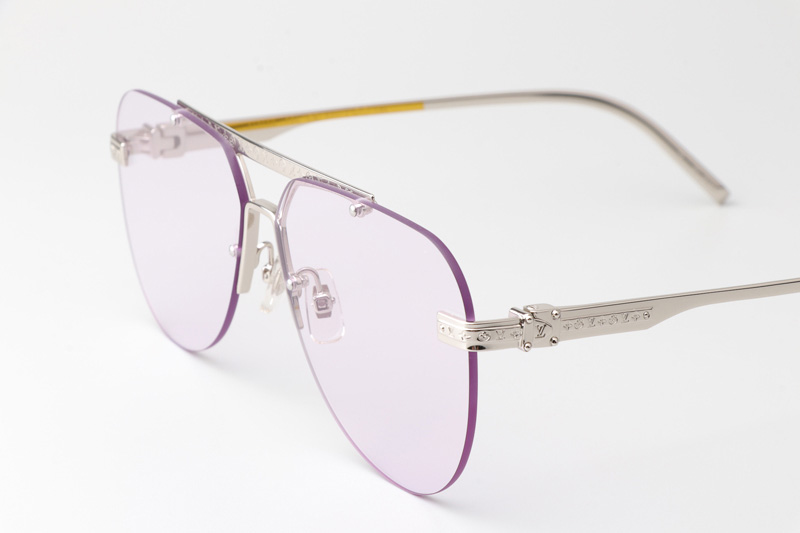Z1261E Sunglasses Silver Purple
