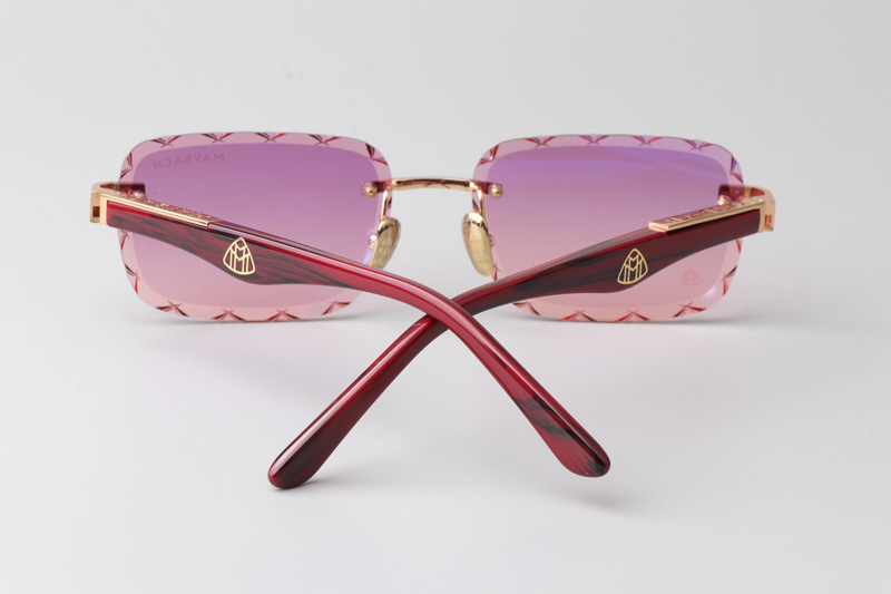 Z131 Sunglasses Gold Gradient Purple