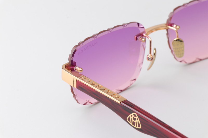 Z131 Sunglasses Gold Gradient Purple