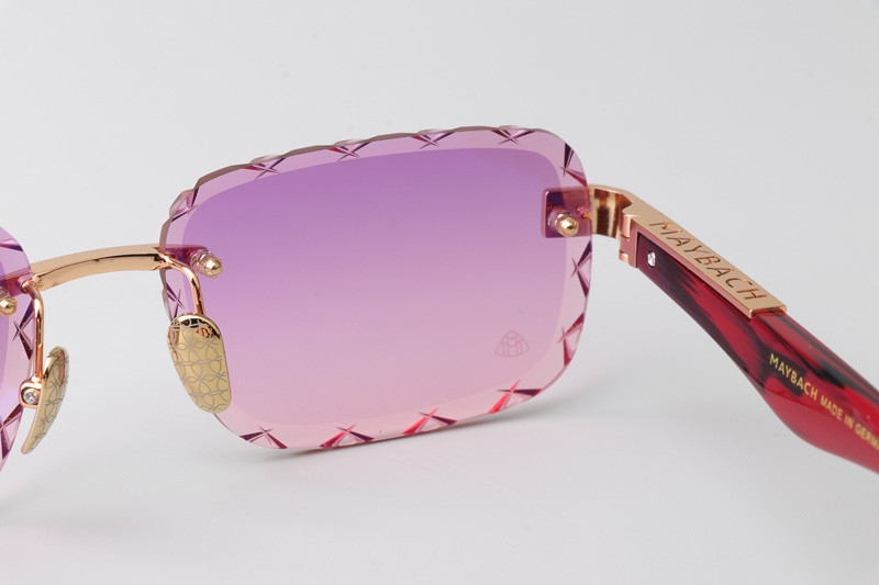 Z131 Sunglasses Gold Gradient Purple