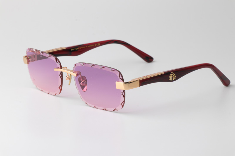 Z131 Sunglasses Gold Gradient Purple