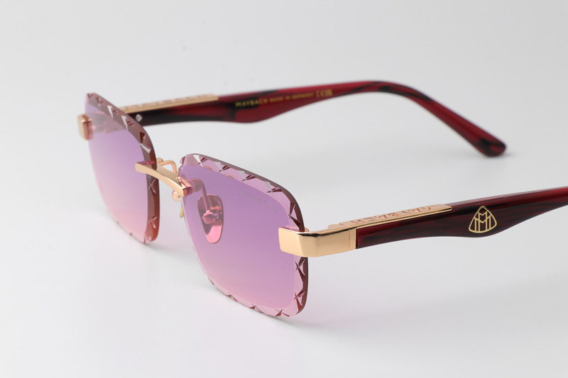 Z131 Sunglasses Gold Gradient Purple