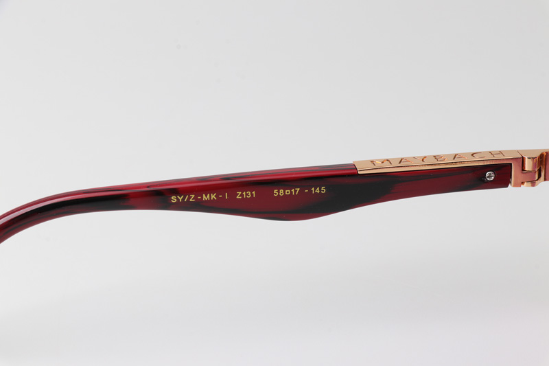 Z131 Sunglasses Gold Gradient Purple