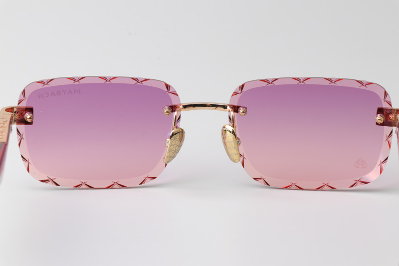 Z131 Sunglasses Gold Gradient Purple