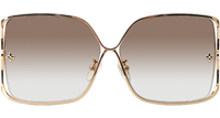 Z1632U Sunglasses Gold Gradient Brown
