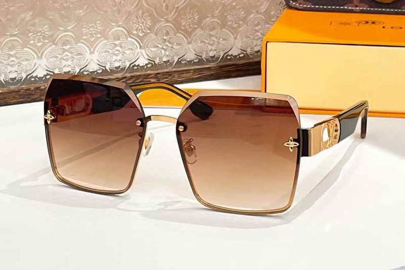 Z1723E Sunglasses Black Gradient Brown