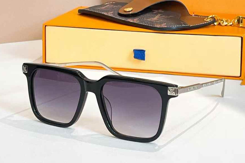 Z1826W Sunglasses Black Silver Gradient Gray