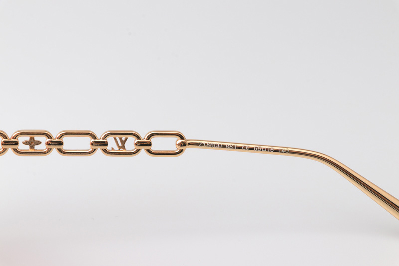 Z1860U Sunglasses Gold Gradient Red