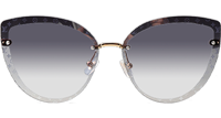 Z1944U Sunglasses Gold Gradient Gray