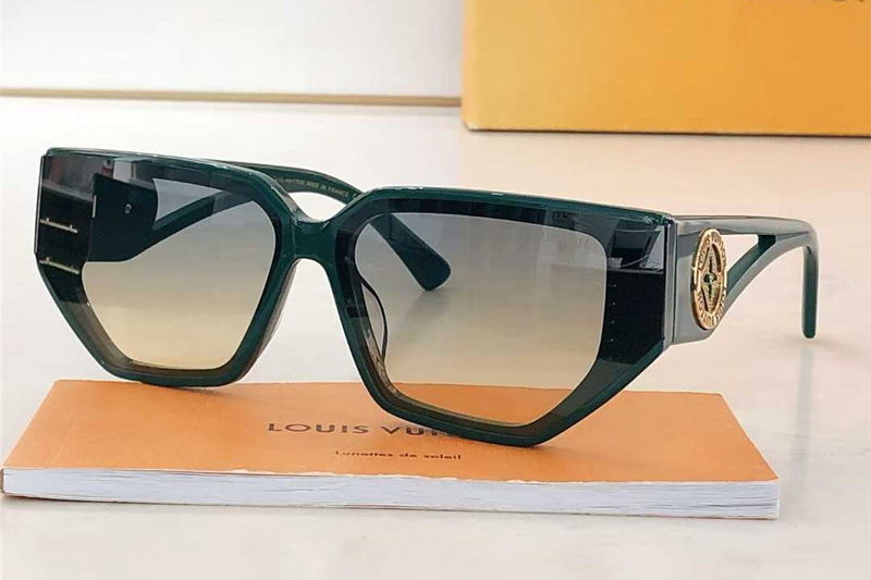 Z2004U Sunglasses Green Gradient Brown