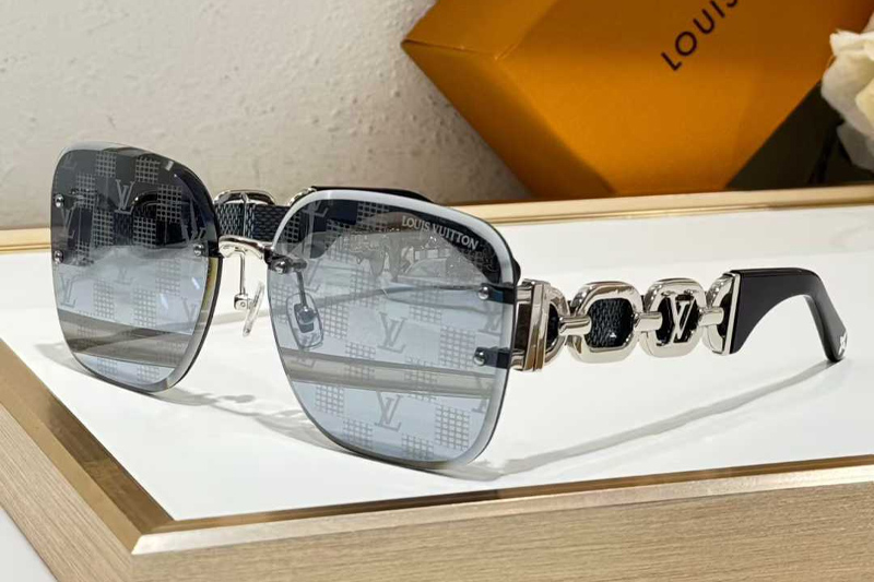 Z2056U Sunglasses Black Gray Logo