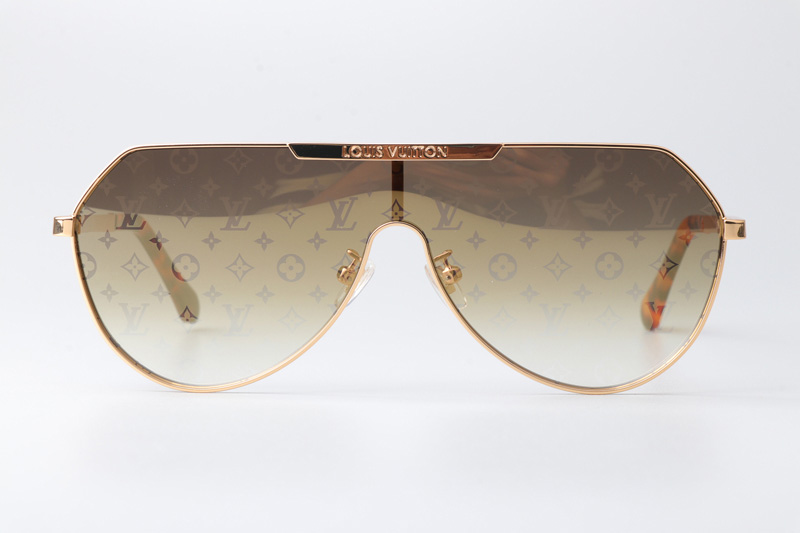 Z2089W Sunglasses Gold Gradient Gold Flash Logo