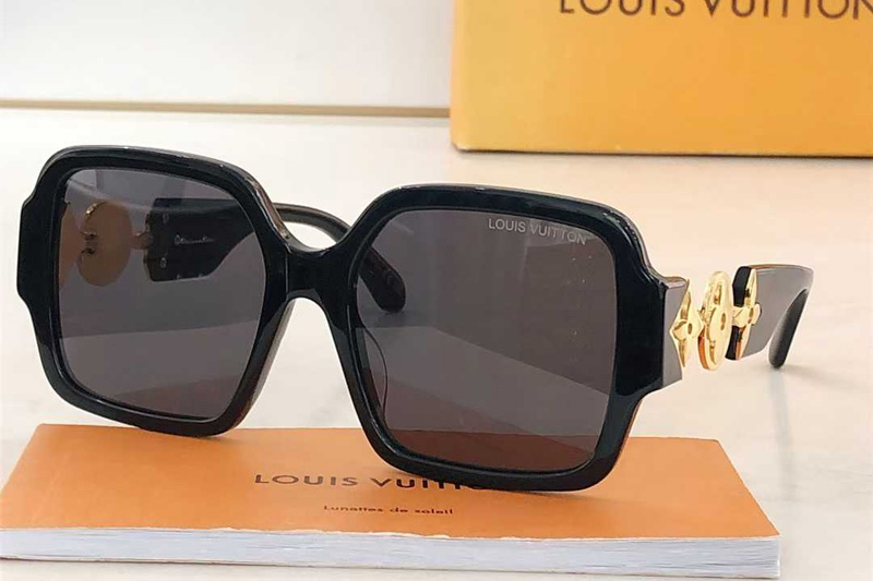 Z2251W Sunglasses Black Gold Gray