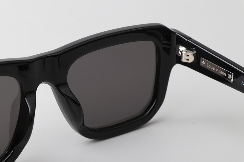 Z2505E Sunglasses Black Silver Gray