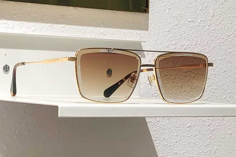 Z2610U Sunglasses Gold Gradient Brown