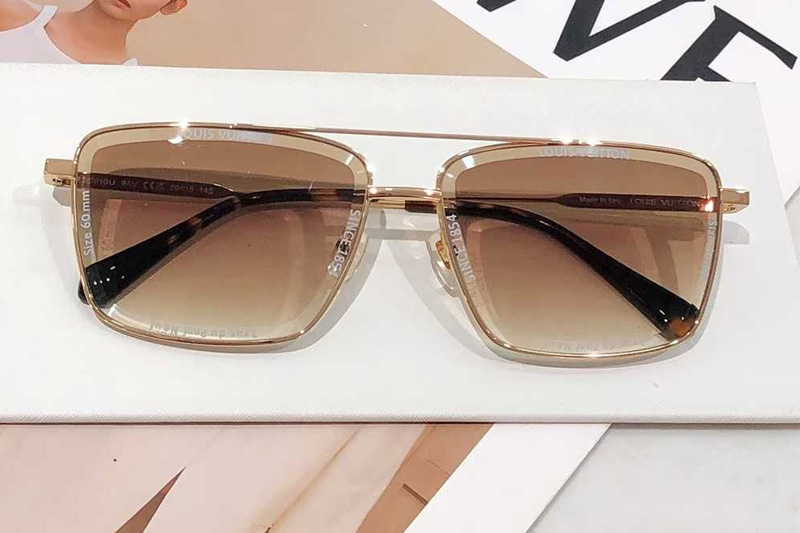 Z2610U Sunglasses Gold Gradient Brown