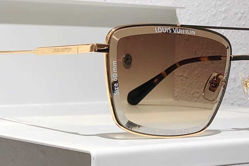 Z2610U Sunglasses Gold Gradient Brown