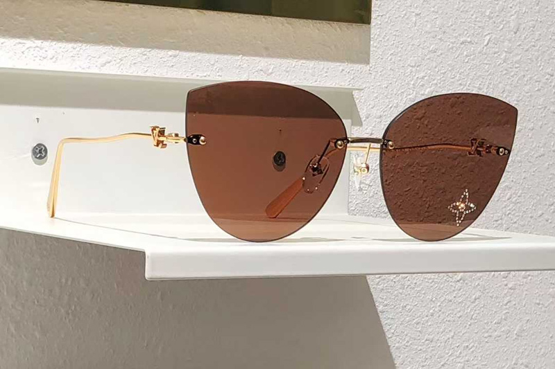 Z2827U Sunglasses Gold Brown