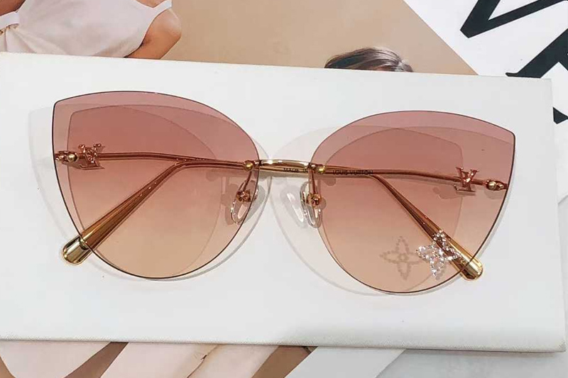 Z2827U Sunglasses Gold Gradient Pink