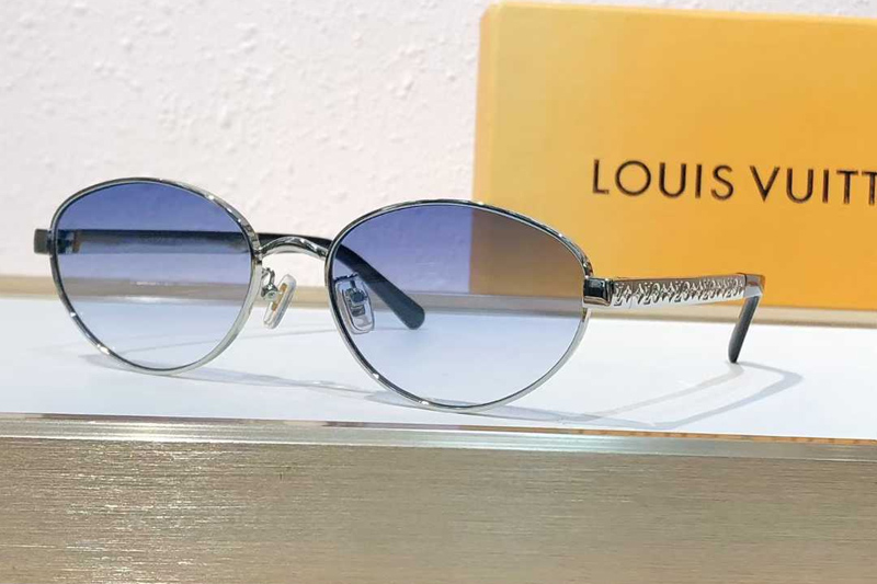 Z2958U Sunglasses Silver Gradient Blue