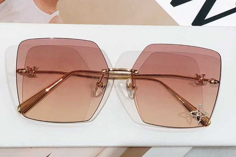 Z2961U Sunglasses Gold Gradient Pink